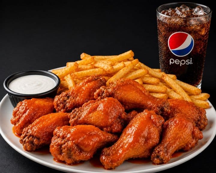 #9 Buffalo Bone-In Wings Combo