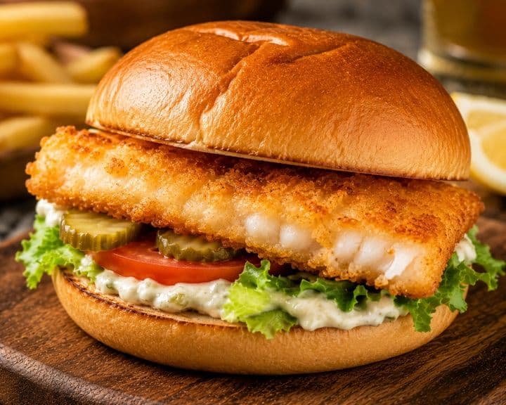 Fish Burger (Fried Or Grilled)
