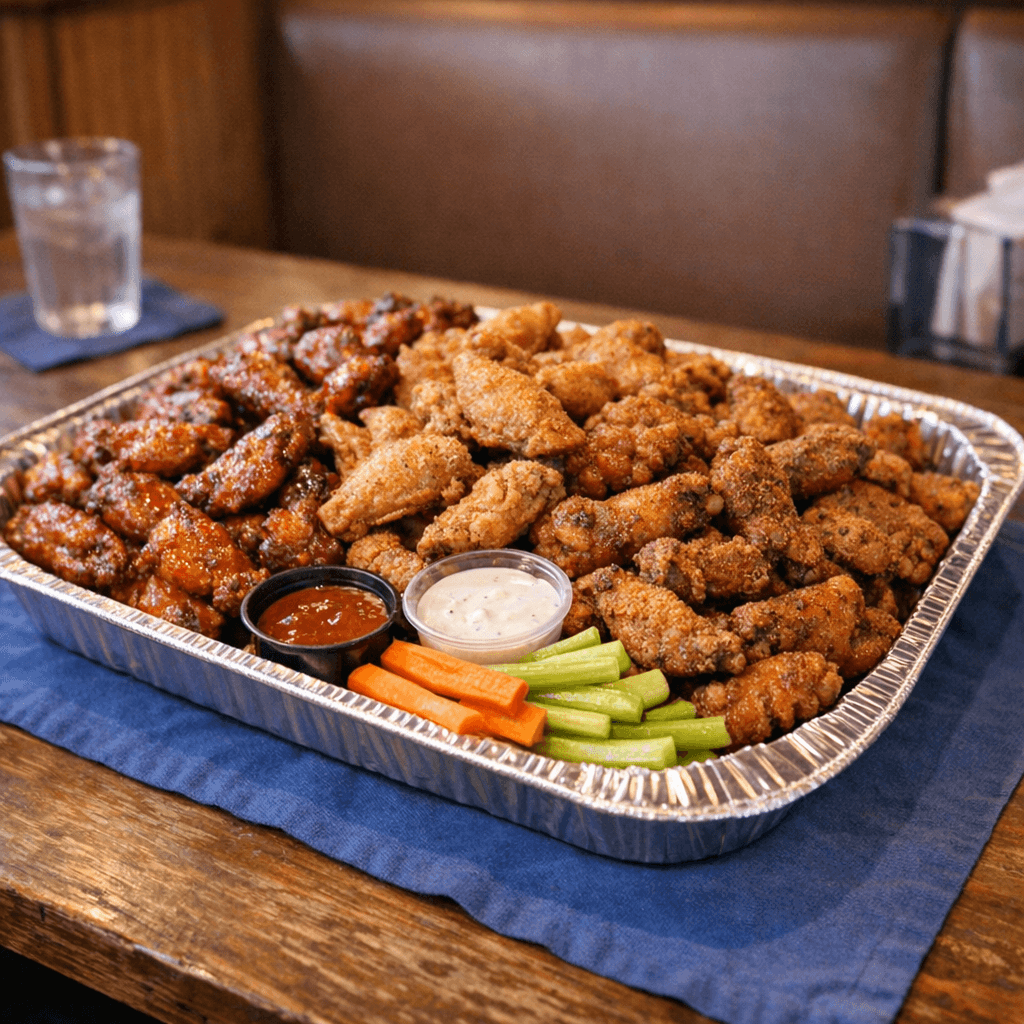 100 Wings party tray