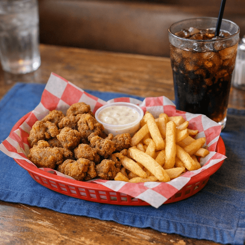 1\2Lb Gizzard & FF and drink