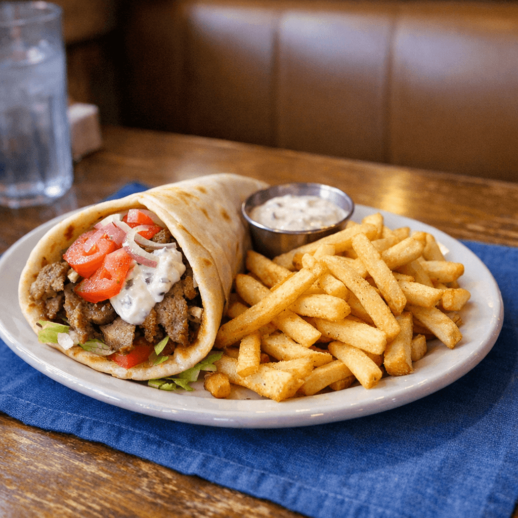 Gyros and fries